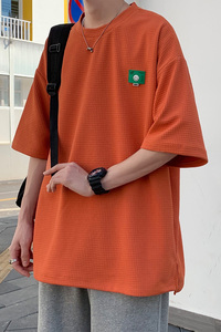夏季主推！！ 华夫格短袖t恤男女 021P35控48图片