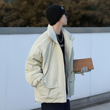主推棉衣~大地色工装棉服外套情侣潮牌保暖棉袄101P128控168，男装棉衣，电商A309