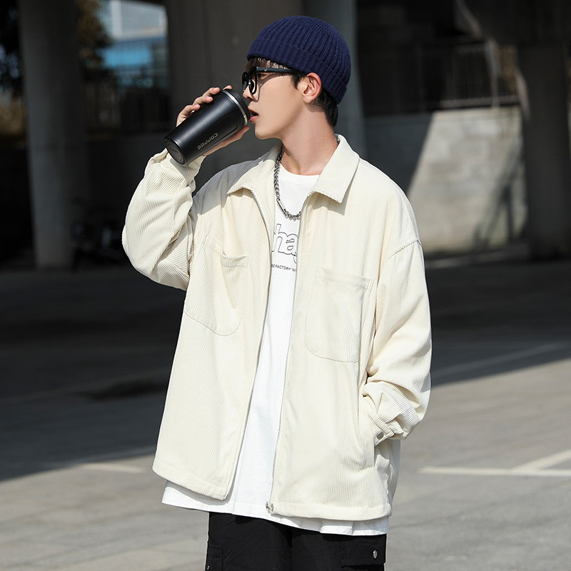 主推~秋季灯芯绒夹克男 cityboy潮牌棒球服外套 A364P75图片