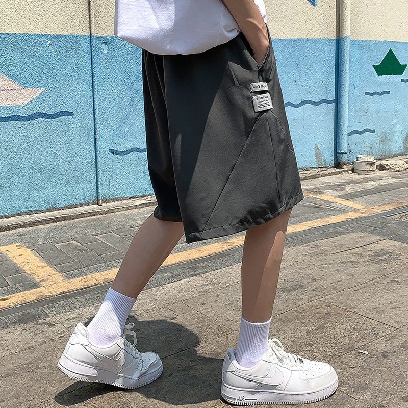 夏季冰丝短裤男潮牌宽松薄款五分裤A197P25,男装休闲裤,电商A309