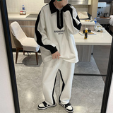 秋季潮牌港风帅气卫衣套装男宽松一套衣服两件套A369P100控138，男装卫衣，电商A309