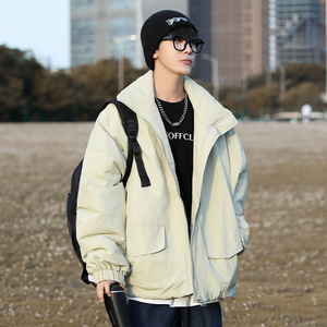 主推欧版oversize短款棉服外套男潮牌棉衣 101P128 控168图片