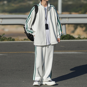 2024春季新款开衫卫衣套装男女团购班服两件套运动服TZ573P100图片