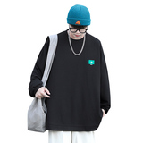 主推款~cityboy秋季圆领贴标卫衣男女宽松潮牌长袖t恤打底衫A363P，男装卫衣，电商A309