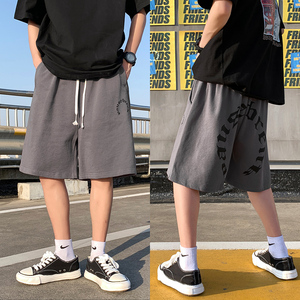 夏季高街vibe风潮牌运动短裤男 A351P35 控48图片