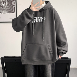 秋冬加绒加厚连帽卫衣男女款 A384P60 控88图片