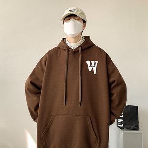 wassup 秋冬款加绒加厚连帽卫衣情侣装 A382P60 控88图片
