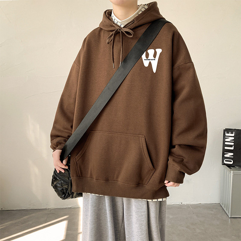 wassup秋冬款加绒加厚连帽卫衣情侣装A382P60控88,男装卫衣,电商A309