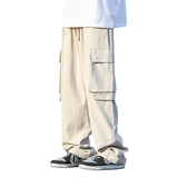 美式潮牌多口袋工装休闲裤男秋季主推直筒拖地裤A366P65，男装休闲裤，电商A309