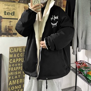 棉服男宽松ins潮牌加厚棉衣羊羔绒外套2120P108控138图片