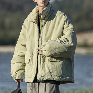 主推棉服~冬季大地色美潮廓版加厚立领棉衣外套 101P128控168图片