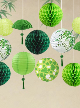 春天绿色森系挂饰你好春天主题围炉煮茶氛围挂布春季市集橱窗装饰