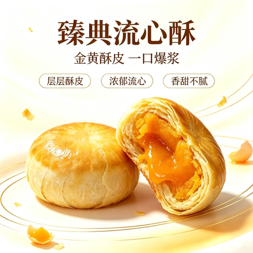 台州臻典流心酥独立包装爆浆奶黄