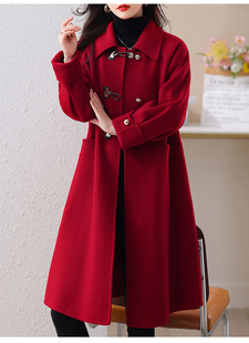 毛呢大衣女秋冬装新款韩版中长款小香风气质休闲宽松小个子呢外套