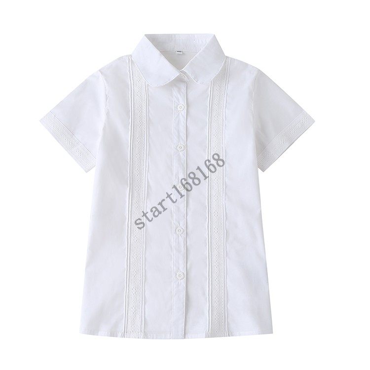 纯棉白色学院英伦风薄款衬衣校服