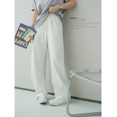 苹果 松紧腰侧缝走前弯刀香蕉休闲卫裤 生活家 秒get大长腿