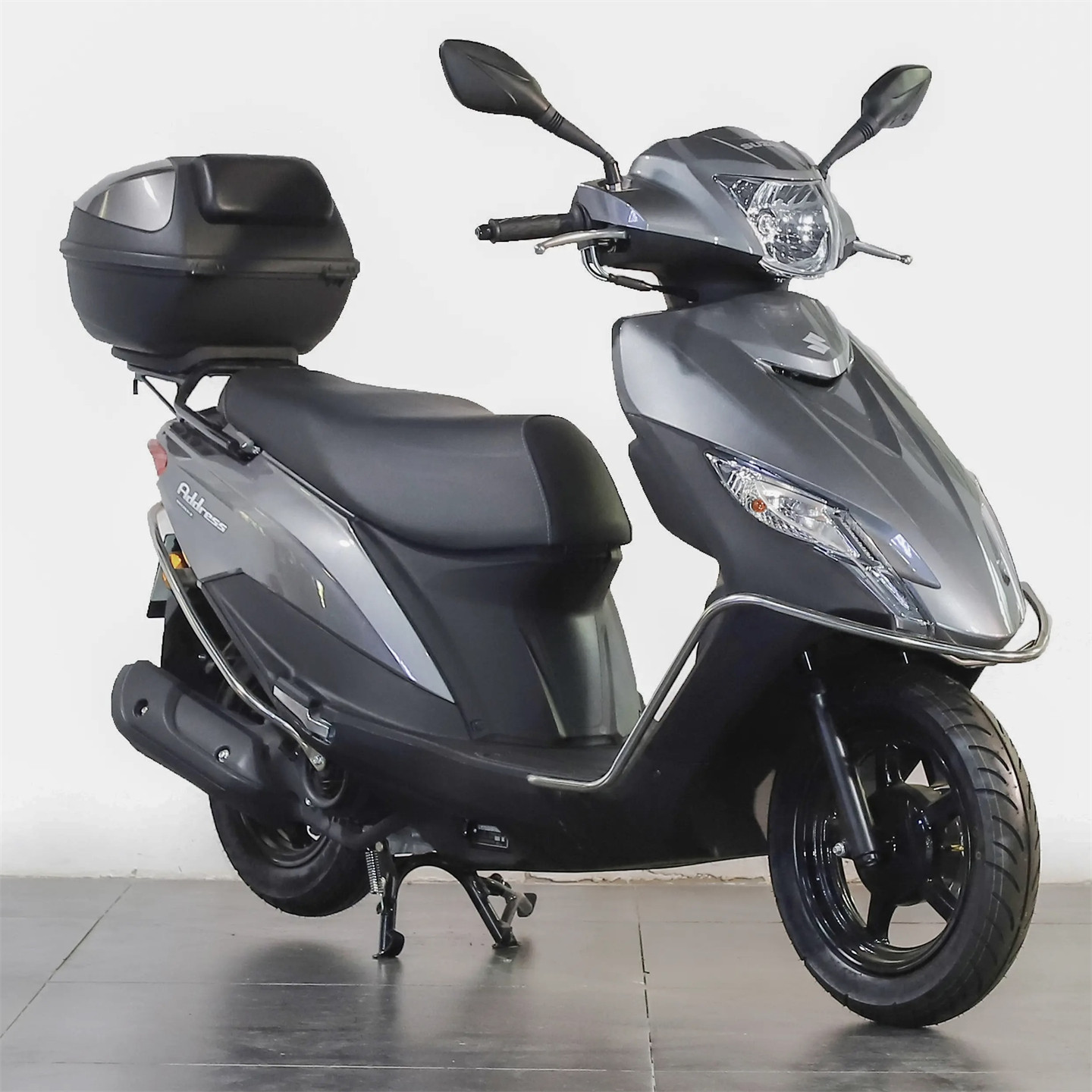 新款电喷铃木优友UU125CC踏板车男士燃油代步外卖省油助力摩托车