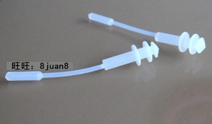 正品 ne bo SP纯硅胶游泳连线螺旋耳塞隔音防水穿于镜带防掉