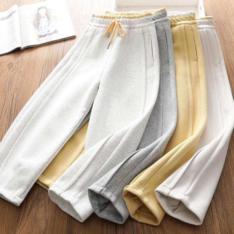 女童休闲梧桐裤春秋针织棉运动裤中大儿童新款洋气奶奶裤显瘦卫裤