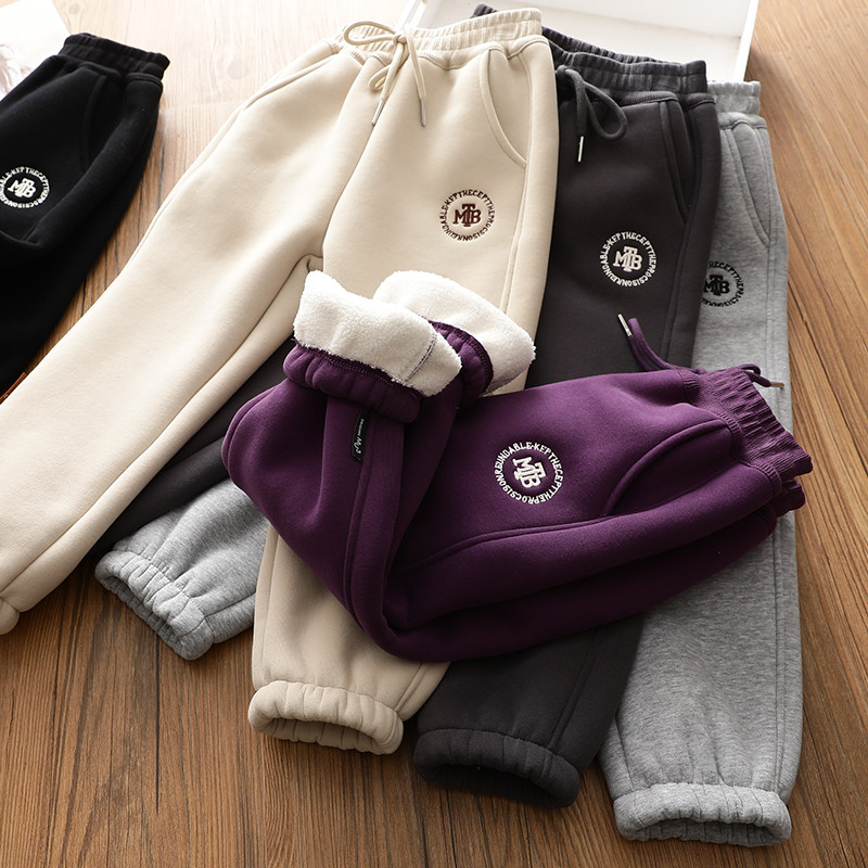 女童一体羊驼绒运动裤中大儿童保暖加厚字母灯笼卫裤冬季加绒棉裤,童装/婴儿装/亲子装,裤子,淘宝优惠券,粉丝福利购,淘宝优惠卷