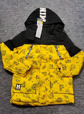 全新小猪班纳童装儿童长袖厚中长款男童羽绒服外套130/140/码