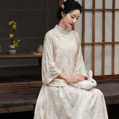倒大袖 民国风天丝麻女装 薄上衣 清仓春夏禅意仙气茶服中式 相见欢