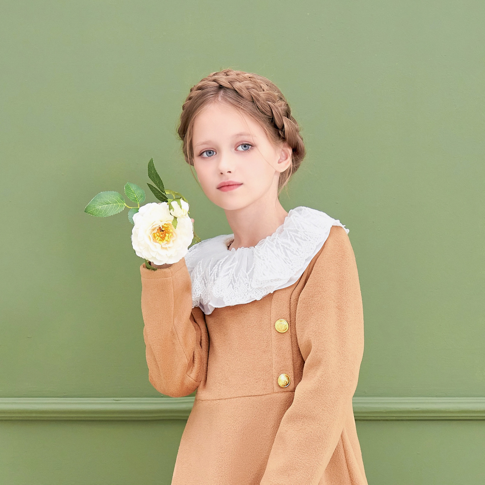 童装女童秋冬新款毛呢加厚学院风英伦风蕾丝不对称长袖连衣裙文艺,童装/婴儿装/亲子装,连衣裙,淘宝优惠券,粉丝福利购,淘宝优惠卷