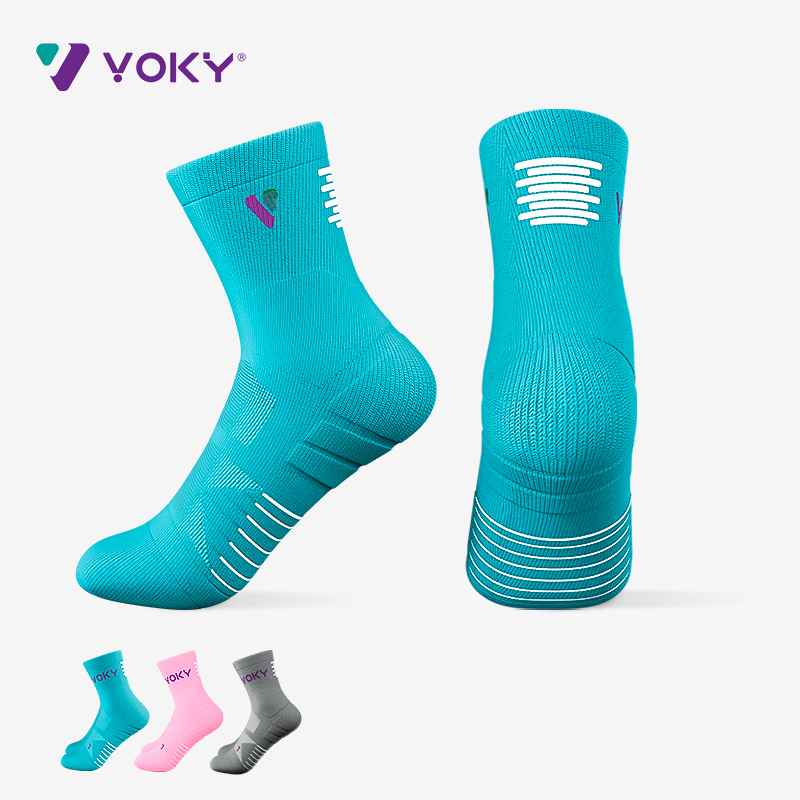 VOKY轮滑袜专业加厚加长成人儿童溜冰袜滑冰袜子运动袜子运动训练