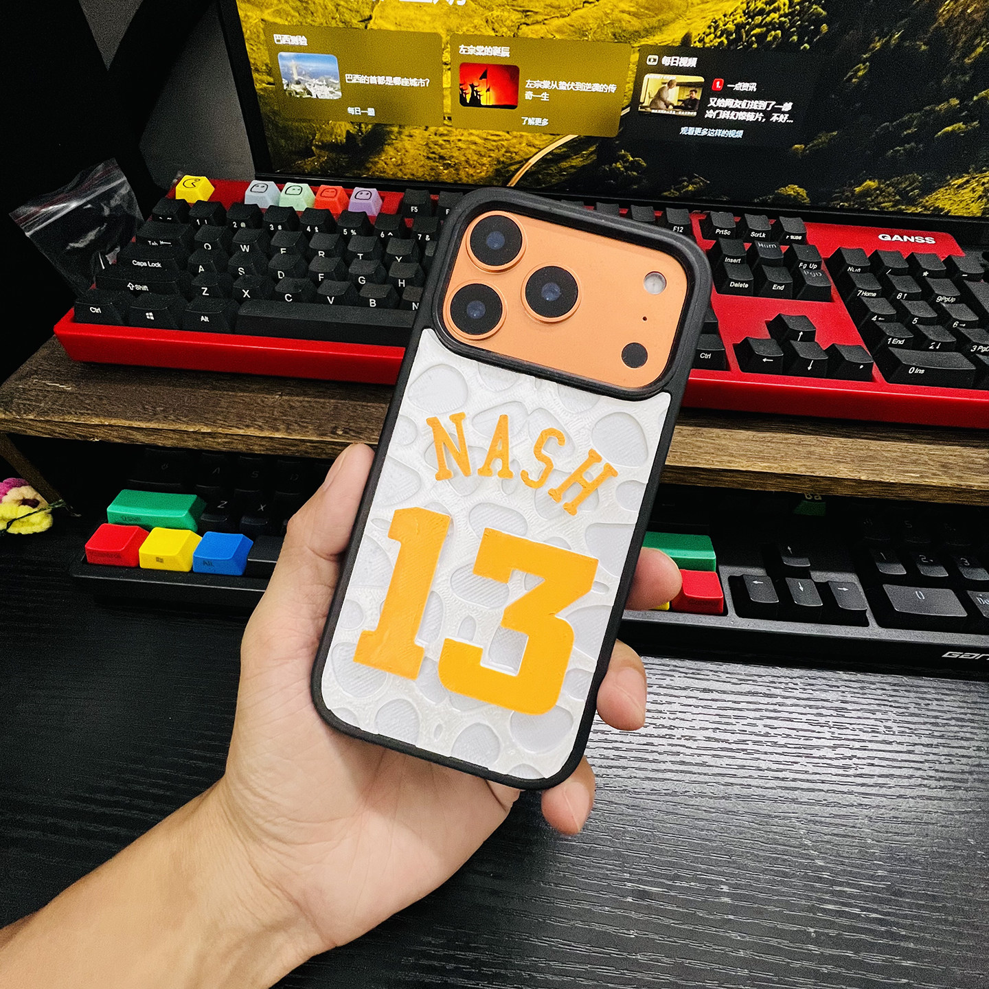 原创风之子史蒂夫纳什iPhone17Promax手机壳nba个性立体篮球巨星凯里欧文15苹果16/17保护套高级diy个性定制