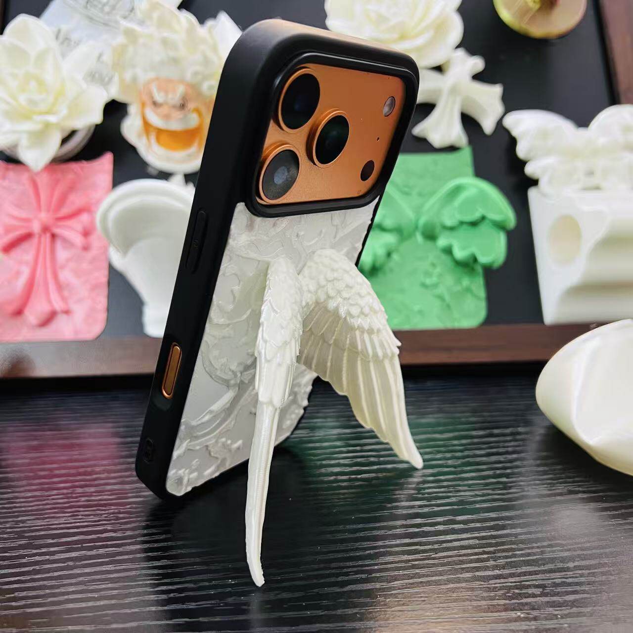 Brba高级感天使翅膀苹果iPhone17pro max手机壳潮牌个性道具15/16/17pro保护套硬壳天使之翼立体手机壳潮男女