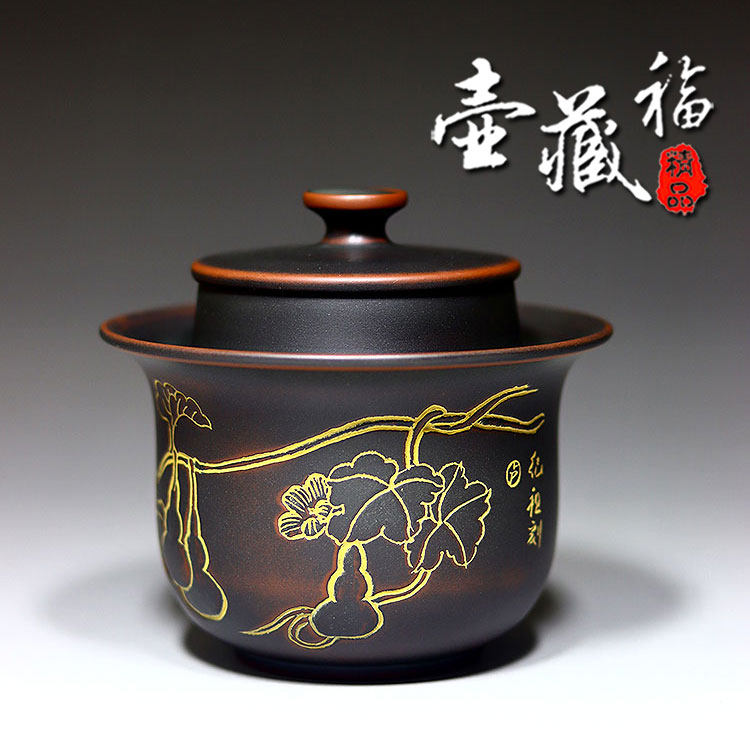 新品手抓壶纯手工制作盖碗壶名家大师广西茶具居家家用茶壶非紫砂