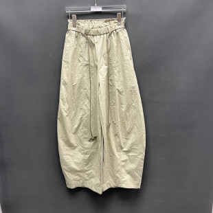 新款 松紧腰长裤 时尚 女九分裤 2368 高腰宽松休闲裤 欧洲站2026春季