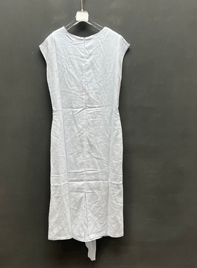 欧洲站2026夏季新款时尚简约无袖连衣裙女款收腰显瘦长裙19222