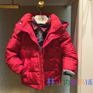 正品清仓小熊童装冬款男童新年羽绒服外套TKJD88T03O JD88T03O