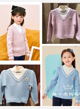 Paw小熊童装秋冬款女童高领针织毛衣PCKAA8T45N KAA8T45N