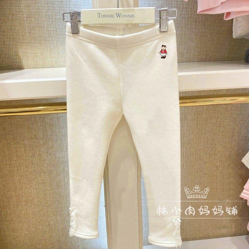小熊童装秋冬款女童弹力加绒加厚白色打底裤儿童保暖裤子204T66A,童装/婴儿装/亲子装,裤子,淘宝优惠券,粉丝福利购,淘宝优惠卷