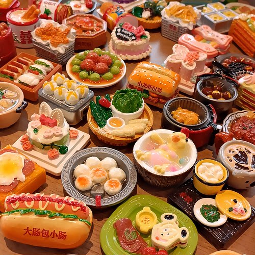 特色小吃食玩冰箱贴吸铁石磁性贴