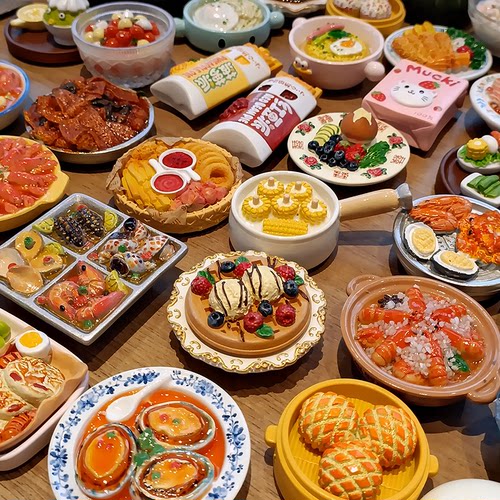 【买5赠1】食玩树脂冰箱贴磁贴