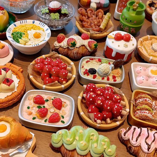 地方特色食玩冰激凌蛋糕冰箱磁贴