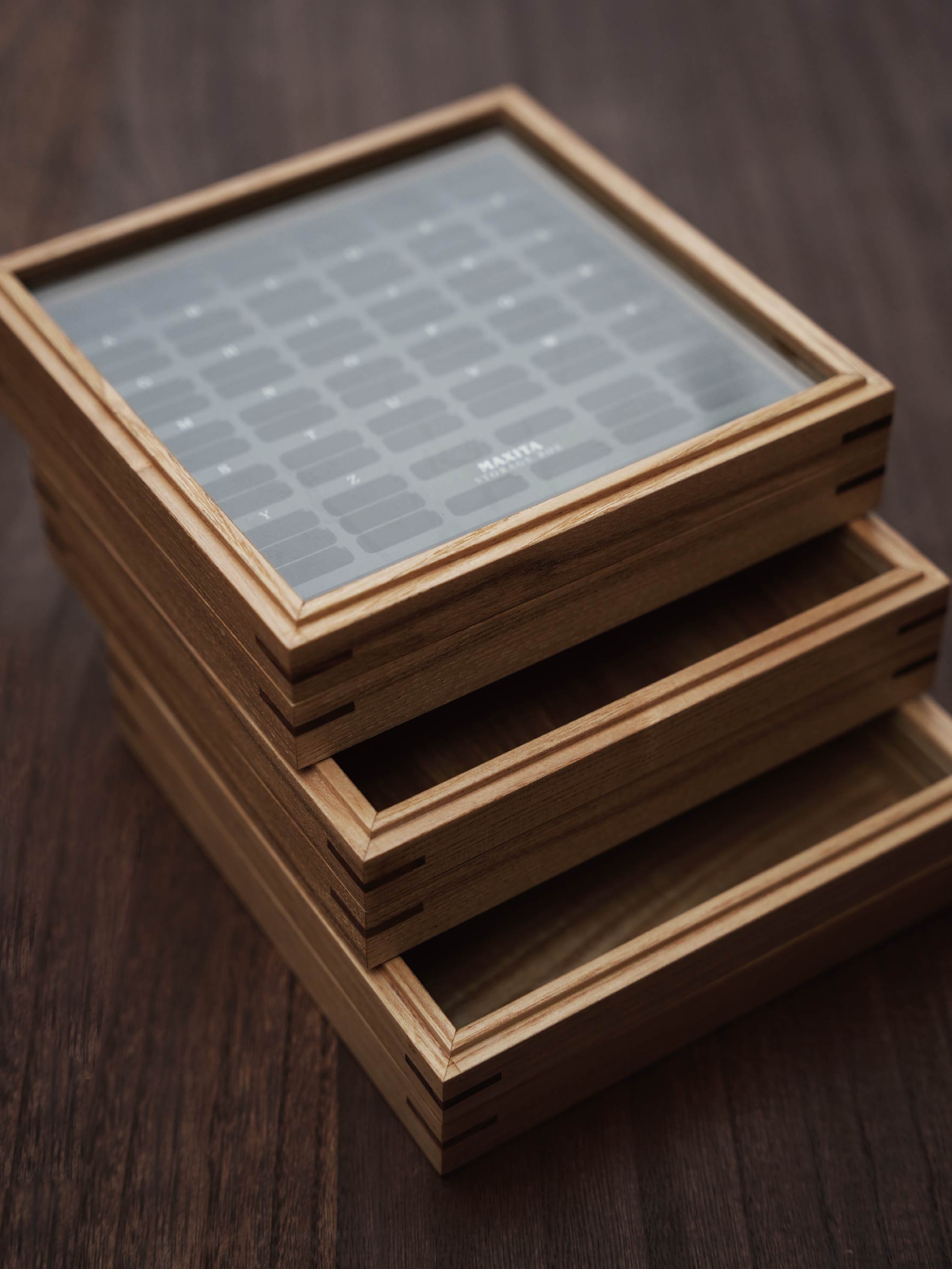 造具 MAXITA字模收纳盒实木盒子首饰盒收纳实木盒