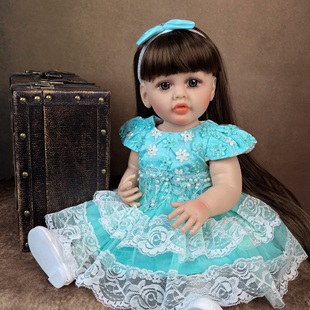 KEIUMI华丽的仿真洋娃娃女孩55厘米逼真重生娃娃玩偶玩具生日礼物