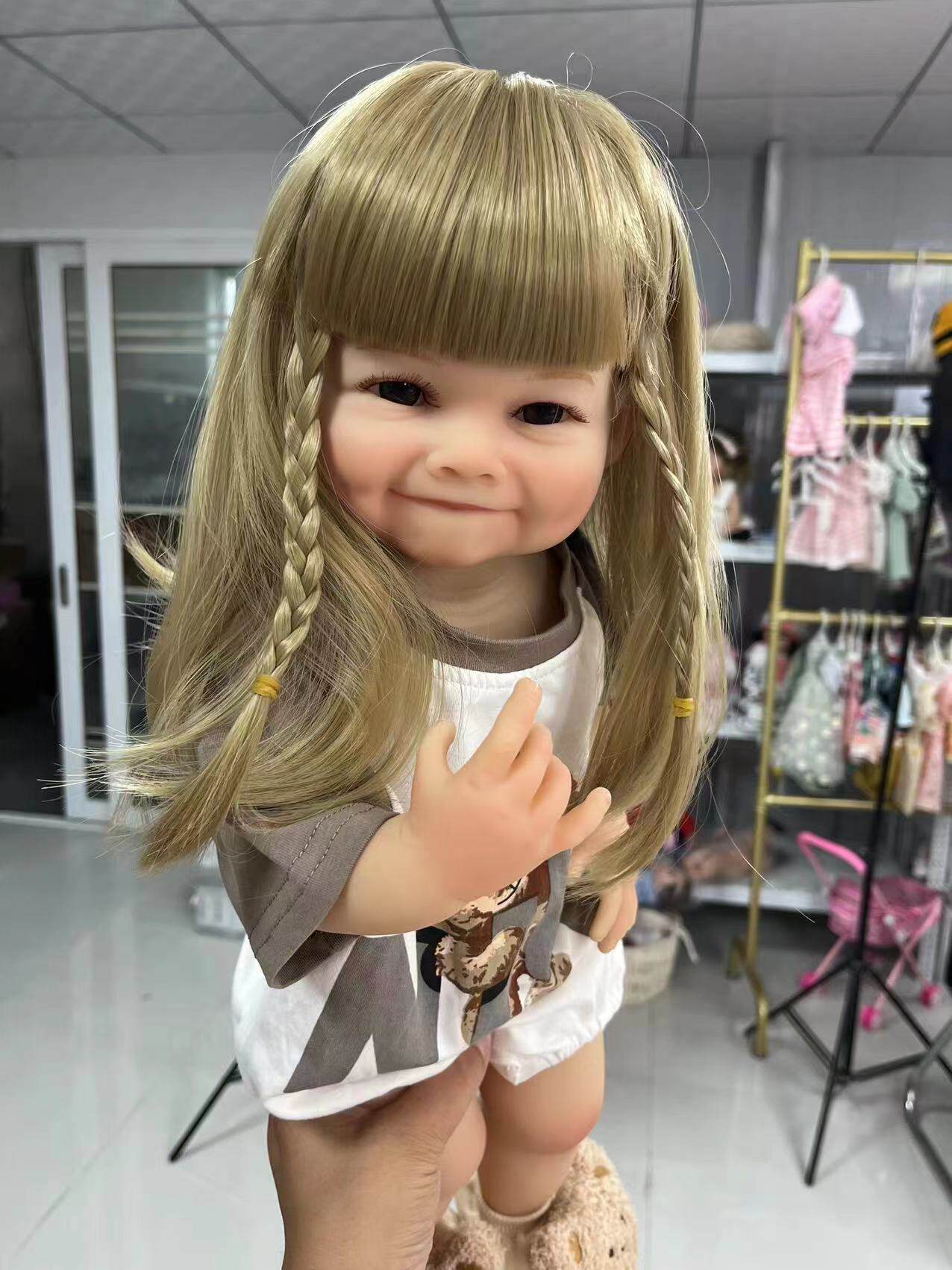 keiumi 22寸全硅胶假发套重生娃娃 可爱娃娃儿童生日礼物