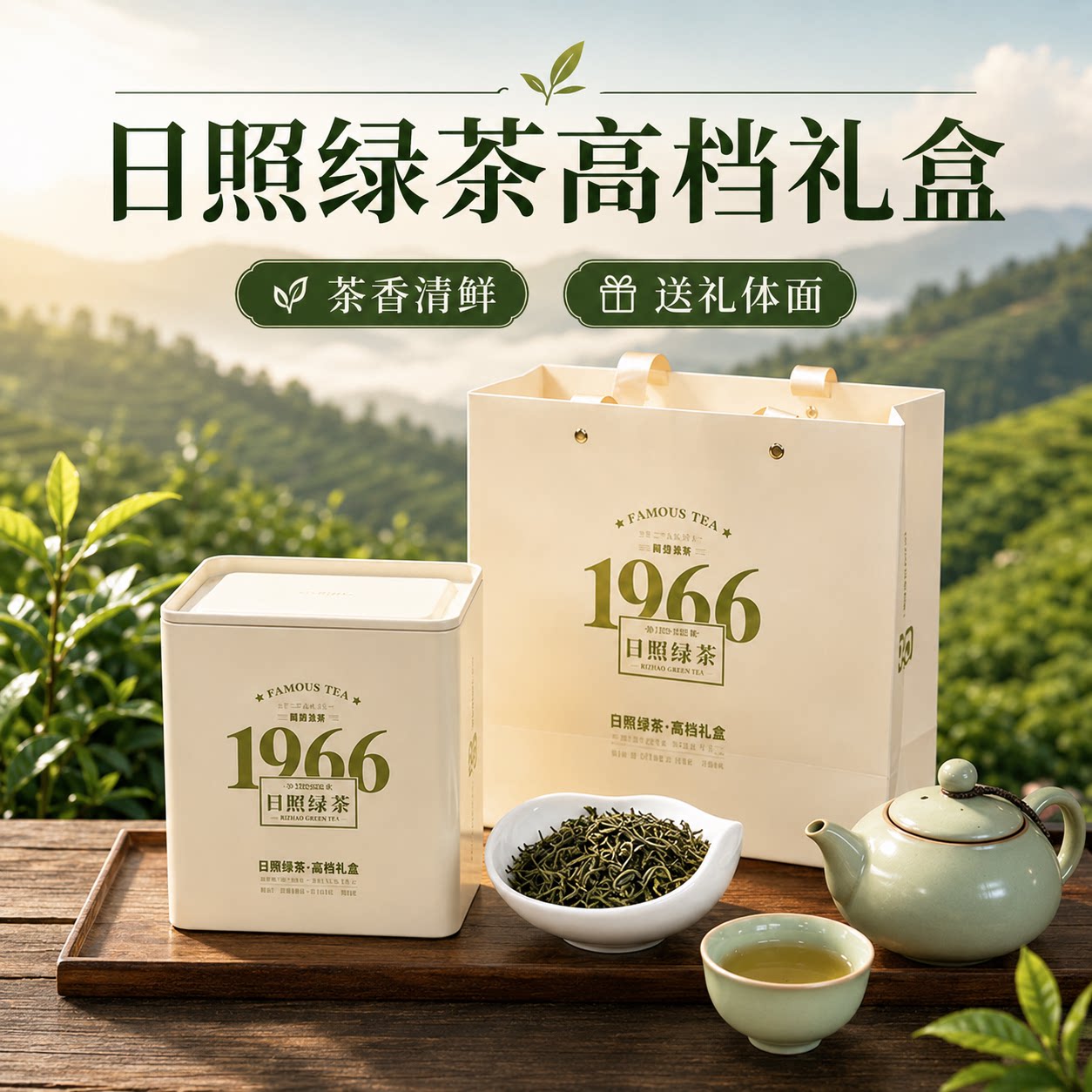 山东特产日照绿茶高档茶叶礼盒2026年新茶节日礼品送送长辈朋友