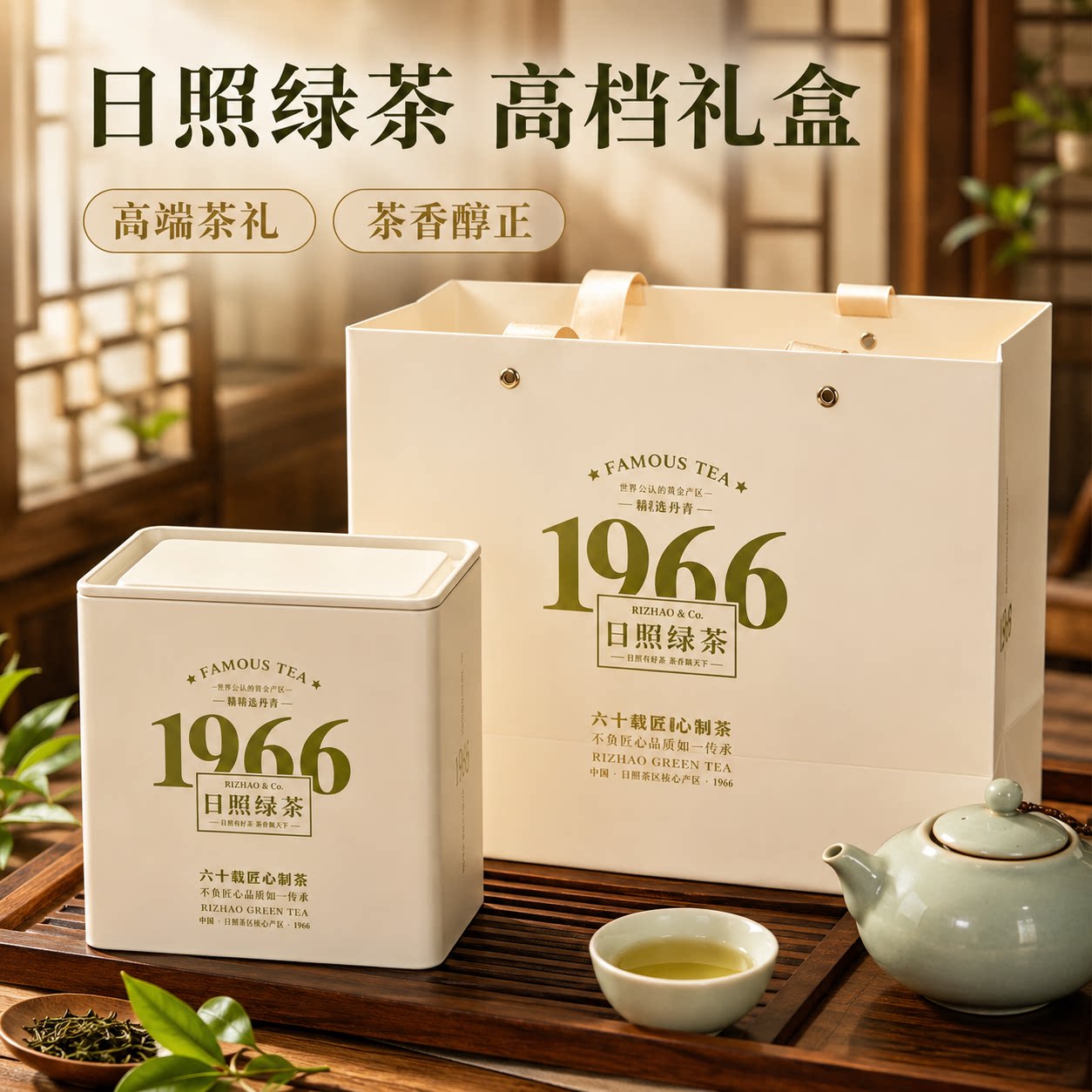 山东特产日照绿茶2026年新茶高档茶叶礼盒节日礼品送礼送长辈朋友