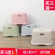 熟胶小塑料方凳加厚家用浴室防滑可爱儿童换鞋 凳幼儿园成人矮凳子