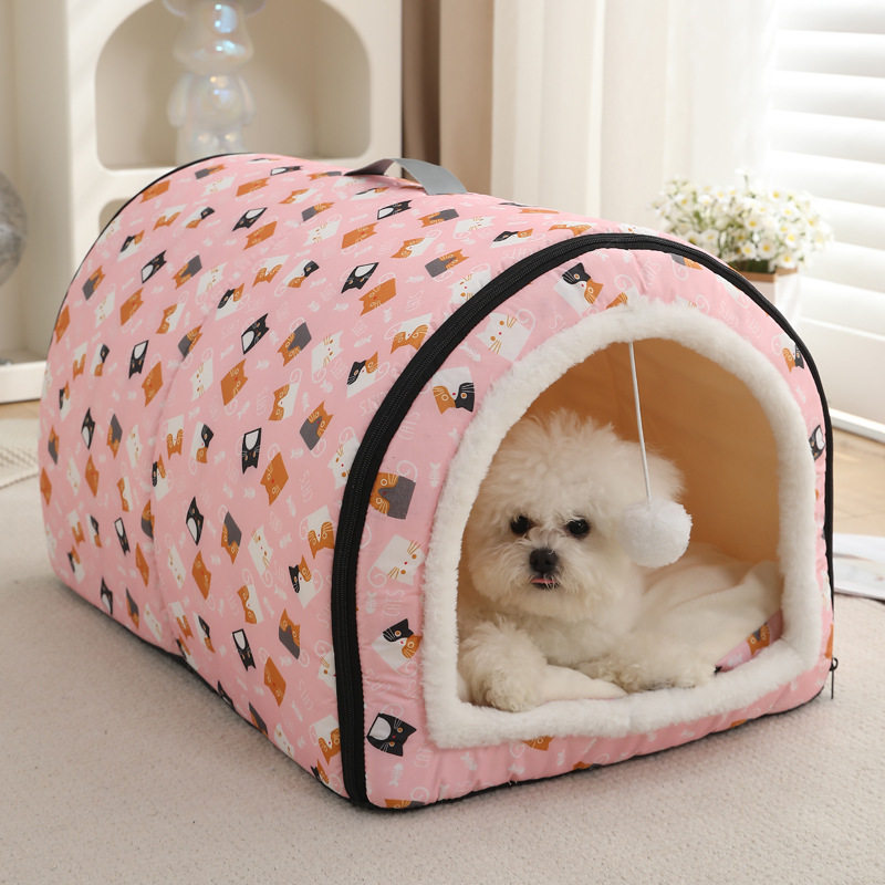 狗窝四季通用可拆洗夏天户外室外防水冬季保暖别墅狗屋猫窝狗床垫,宠物/宠物食品及用品,猫笼子/猫别墅,淘宝优惠券,粉丝福利购,淘宝优惠卷