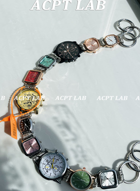 ACPTLAB原创设计表盘挂链包挂饰自制diy中古甜酷包包肩带重工链条