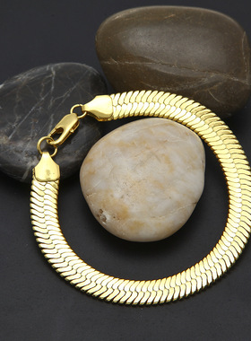 男女款扁平蛇骨链铜链短款刀片链