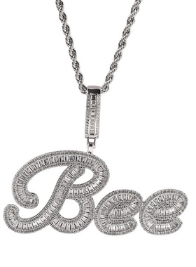 定制嘻哈大小字母吊坠