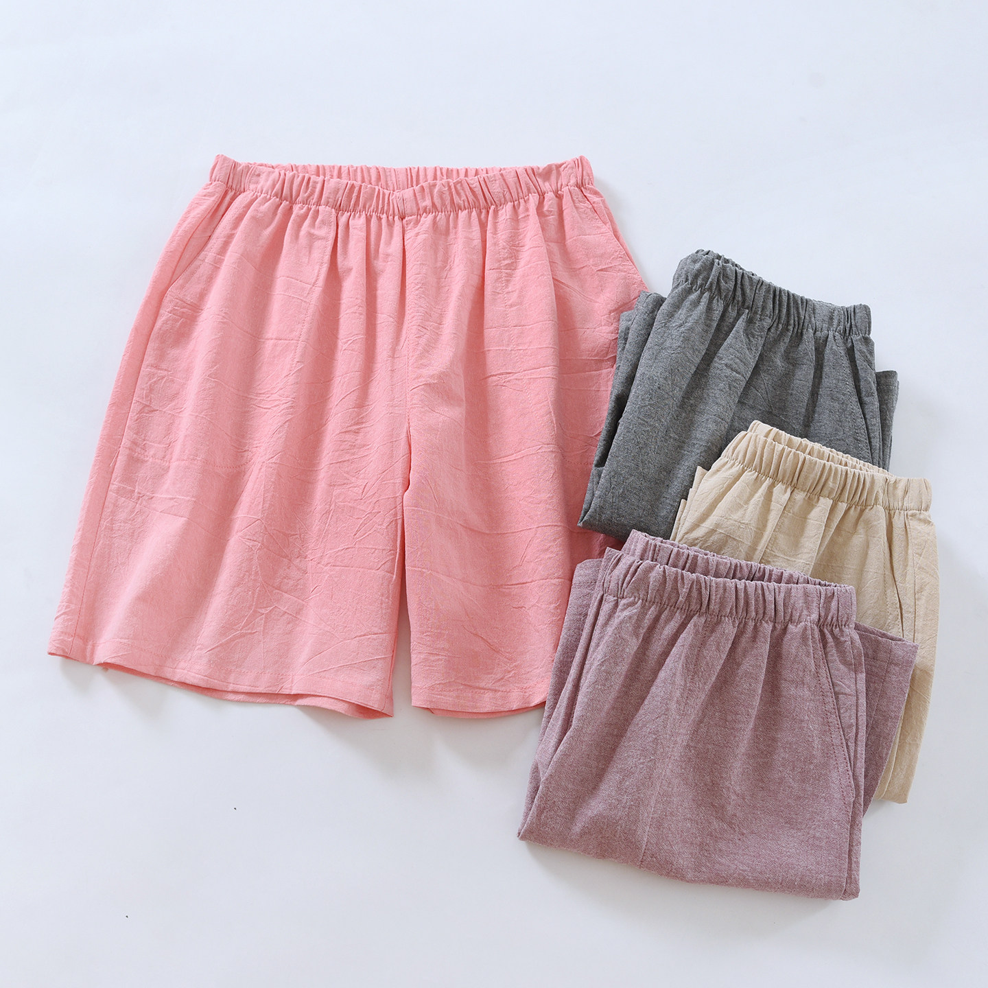 纯棉睡裤女士短裤五分裤宽松全棉水洗棉家居裤可外穿春夏秋冬季,女士内衣/男士内衣/家居服,睡裤/家居裤,淘宝优惠券,粉丝福利购,淘宝优惠卷